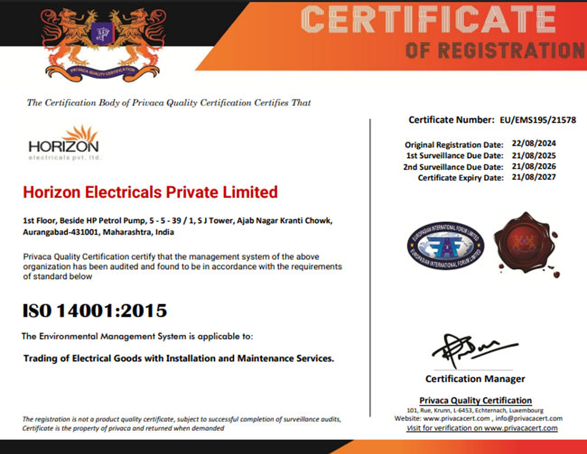 ISO 14001:2015 Quality Management Certification