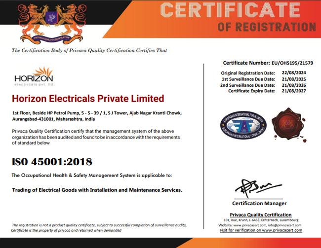 ISO 45001:2018 Environmental Management Certification